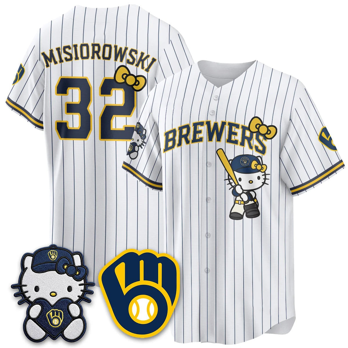 Milwaukee Brewers #32 Jacob Misiorowski White Puhics Meow KT Night Vapor Limited All Stitched Jersey