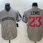 Minnesota Twins #23 Royce Lewis 2023 Grey Home Team Cool Base Stitched Baseball Jersey