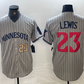 Minnesota Twins #23 Royce Lewis Number 2023 Grey Home Team Cool Base Stitched  Baseball Jersey