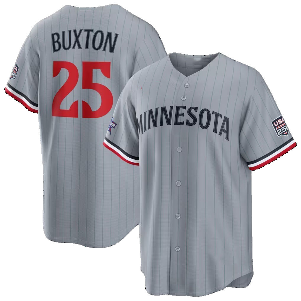 Minnesota Twins #25 Byron Buxton 2026 All-Star Game Gray Replica Baseball Jersey
