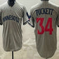 Minnesota Twins #34 Kirby Puckett Grey Cool Base Stitched Jersey