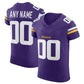 Custom MN.Vikings Purple Scarlet Vapor F.U.S.E. Elite  Jersey Stitched American Football Jerseys