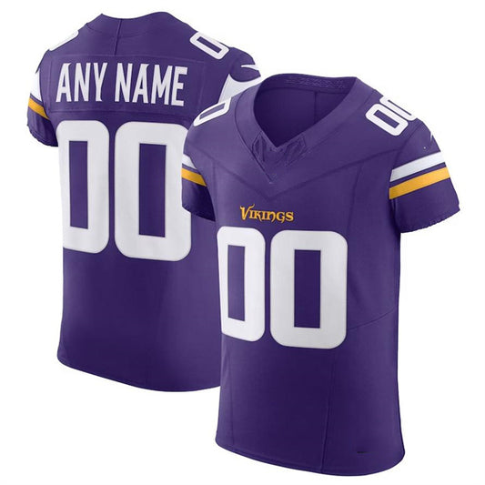 Custom MN.Vikings Purple Scarlet Vapor F.U.S.E. Elite  Jersey Stitched American Football Jerseys