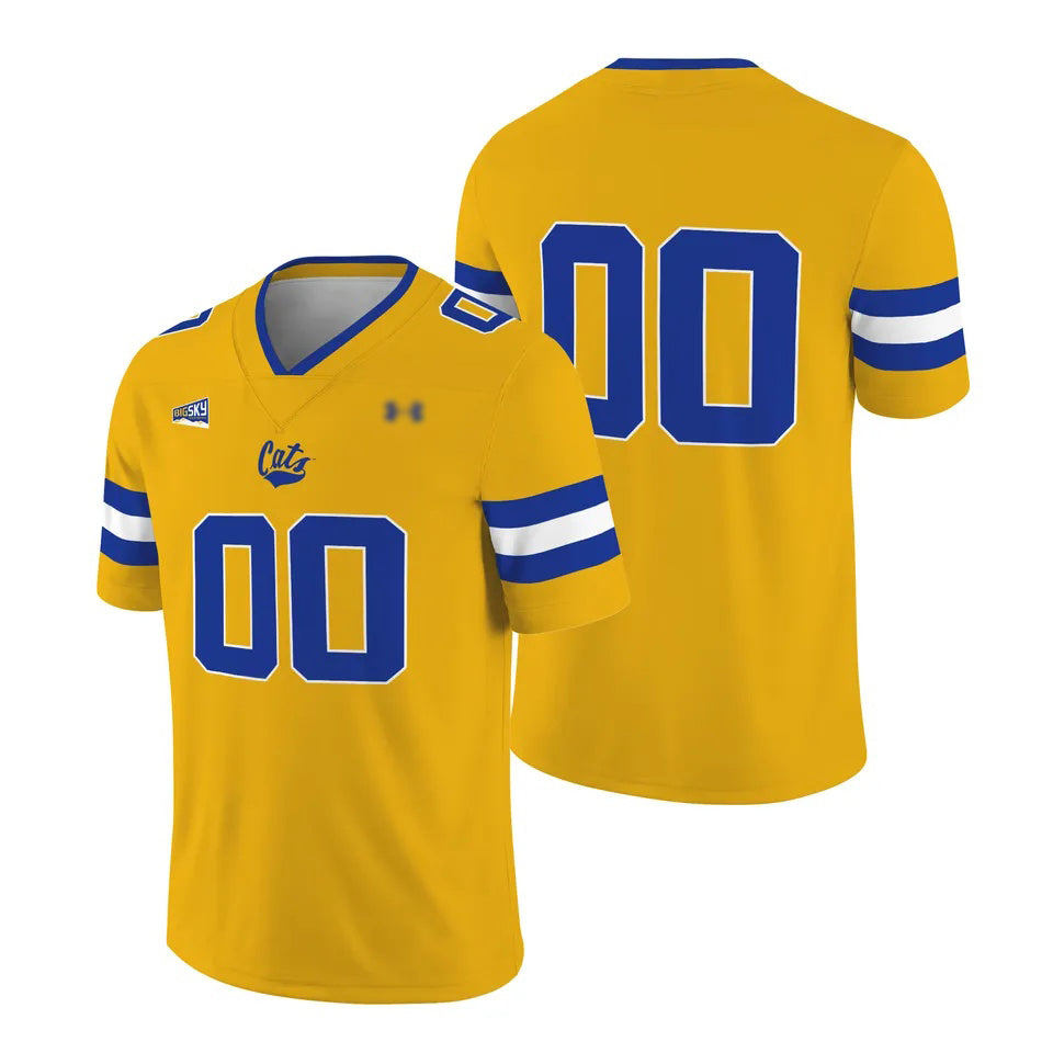 Custom M.State Bobcats 2025 Gold Rush Football Stitched American College Jerseys