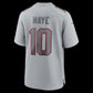 NE.Patriots #10 Drake Maye Gray Atmosphere Fashion Game Stitched American Football Jerseys