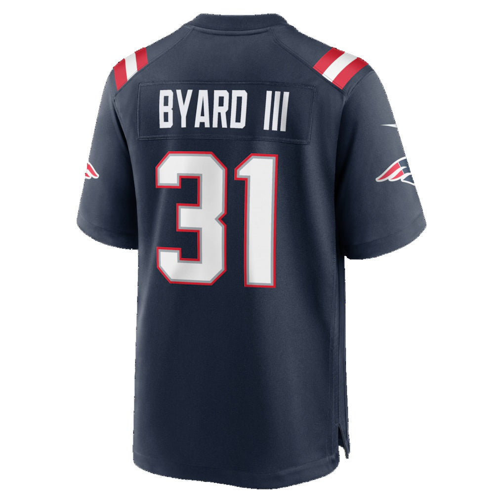 NE.Patriots #31 Kevin Byard III Navy Team Game Football Jersey