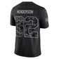 NE.Patriots #32 TreVeyon Henderson Black 2026 Salute to Service Stitched Limited Football Jersey