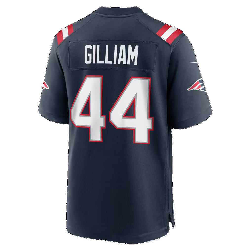 NE.Patriots #44 Reggie Gilliam Navy Team Game Football Jersey