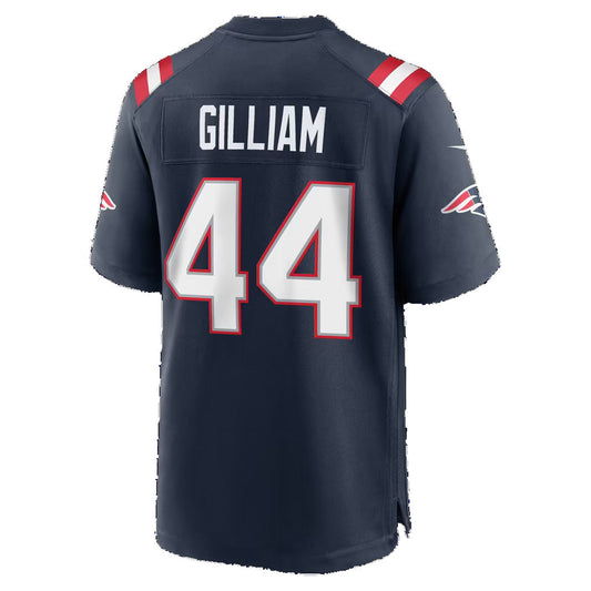 NE.Patriots #44 Reggie Gilliam Navy Team Game Football Jersey