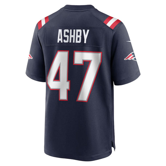 NE.Patriots #47 Julian Ashby Navy Team Game Stitched American Football Jerseys