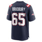 NE.Patriots #65 Garrett Bradbury Navy Team Game Stitched American Football Jerseys