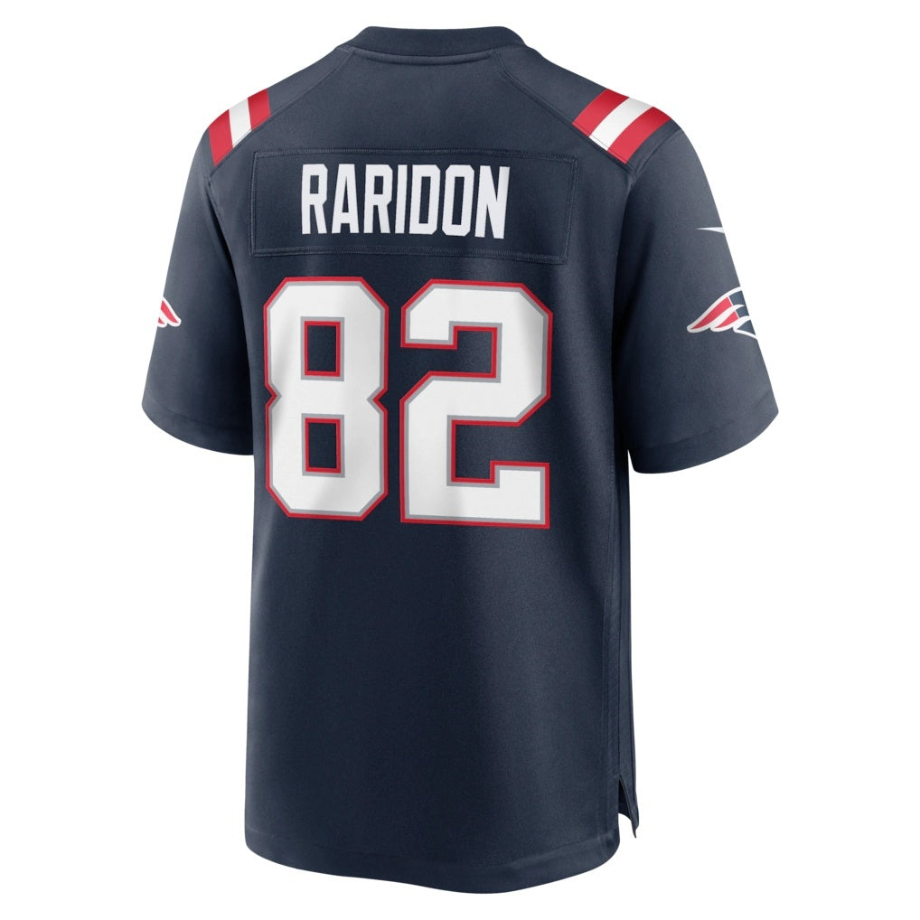 NE.Patriots #82 Eli Raridon Navy Team Game Football Jersey