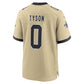 NO.Saints #0 Jordyn Tyson Gold 2026 Draft First Round Pick No. 8 Alternate Game Stitched American Football Jerseys