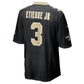 NO.Saints #3 Travis Etienne Jr Black Puhics Team 60th Season Patch Game Jersey