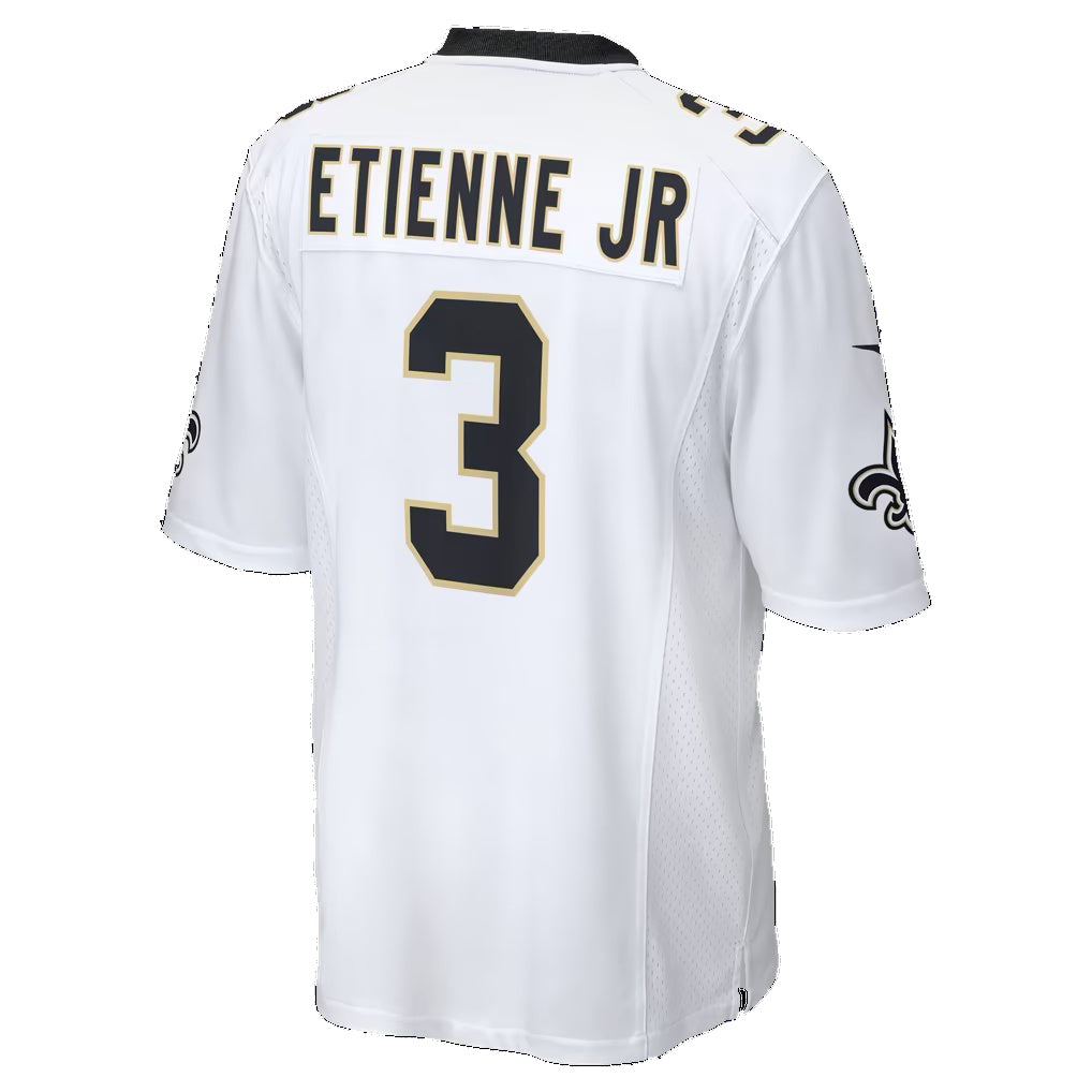 NO.Saints #3 Travis Etienne Jr White Puhics Game Player Jersey