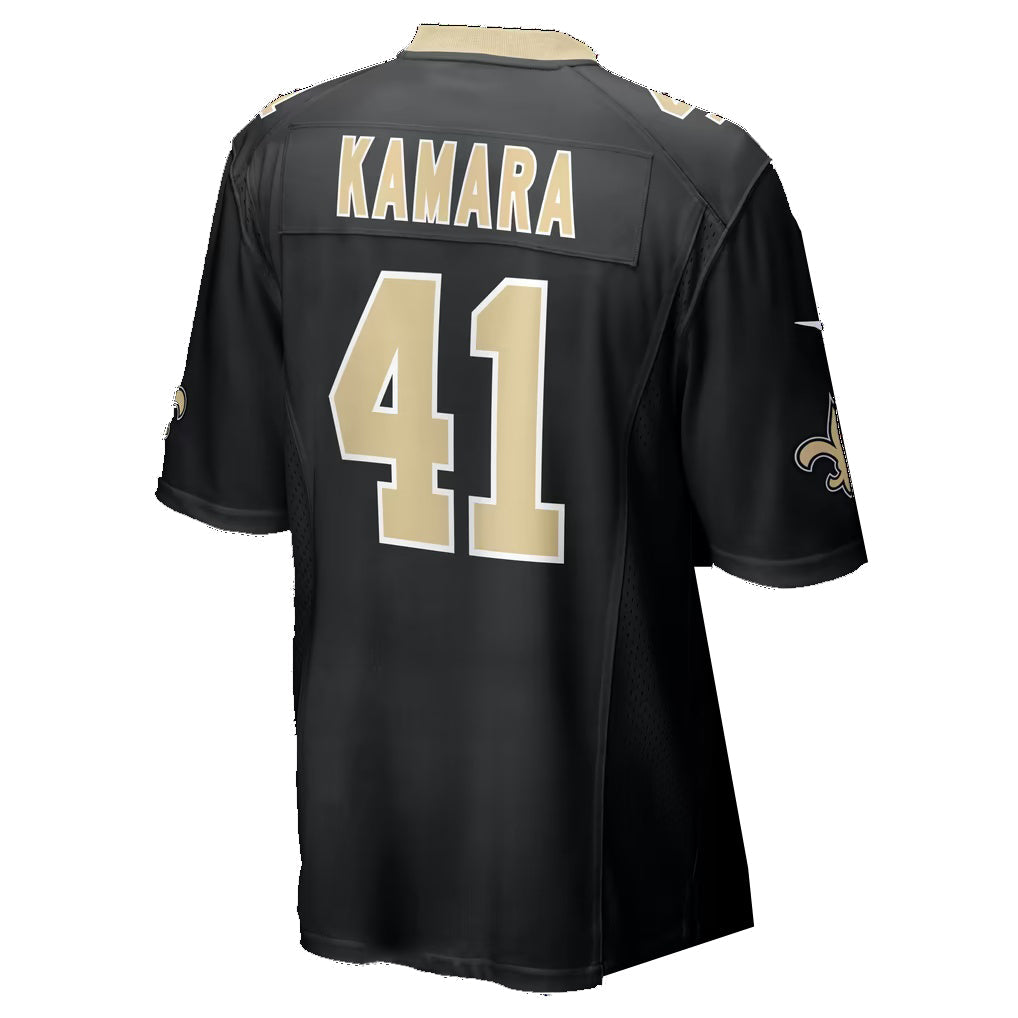 NO.Saints #41 Alvin Kamara Black Team 60th Season Game Football Jersey