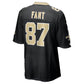 NO.Saints #87 Noah Fant Black Team Game Football Jersey
