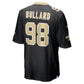 NO.Saints #98 Jonathan Bullard Black Team Game Stitched American Football Jersey