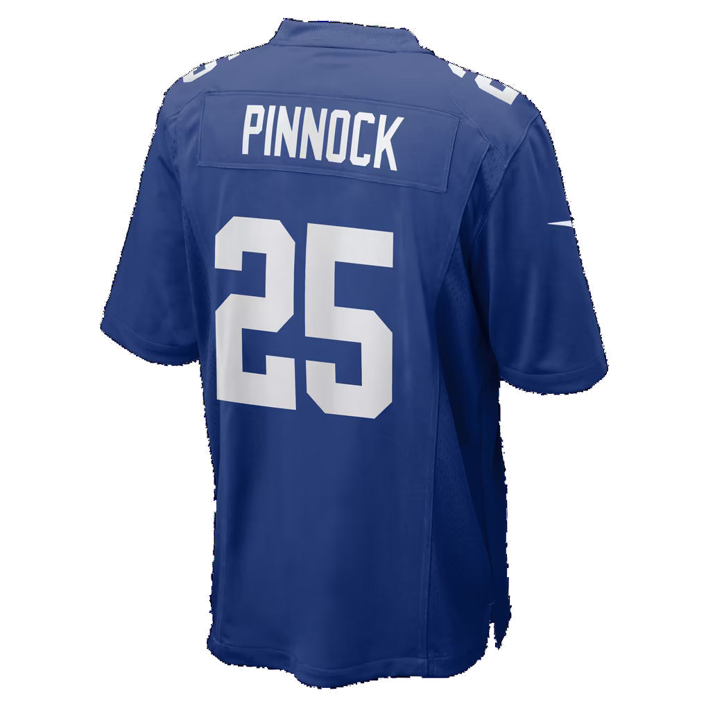 NY.Giants #25 Jason Pinnock Royal Team Game Football Jersey
