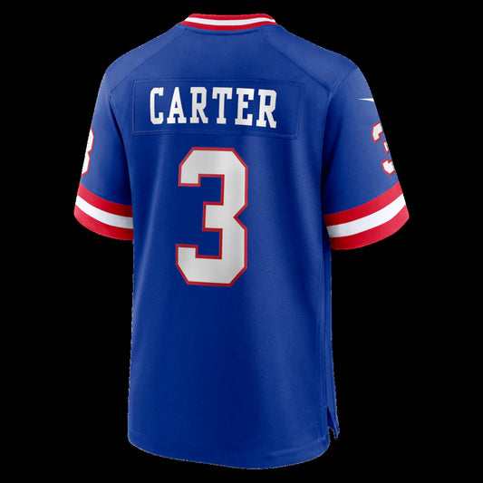 NY.Giants #3 Abdul Carter Royal Alternate 2 Game Stitched American Football Jerseys
