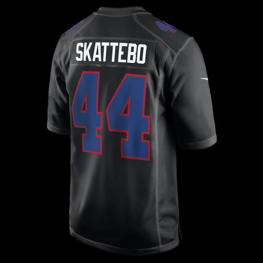 NY.Giants #44 Cam Skattebo Carbon Black Fashion Game Stitched American Football Jerseys