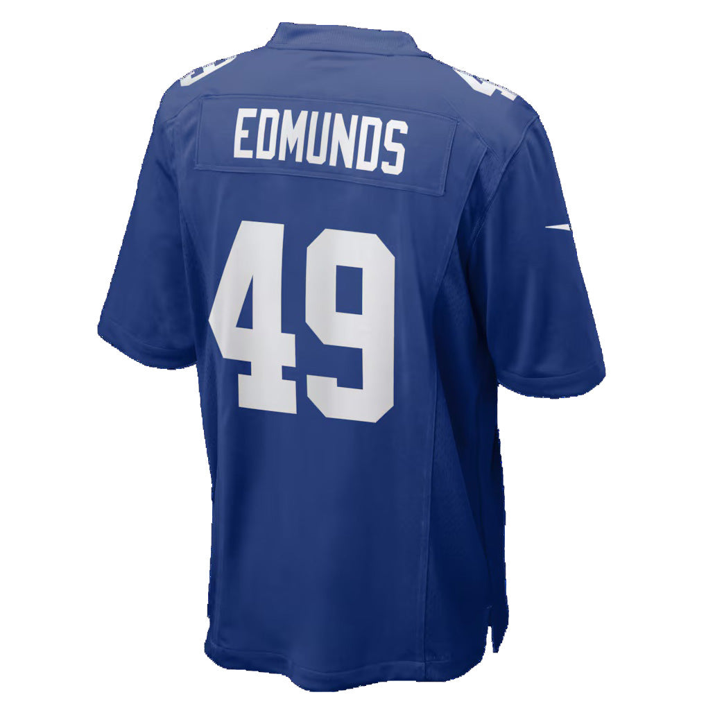 NY.Giants #49 Tremaine Edmunds Royal Team Game Stitched American Football Jerseys