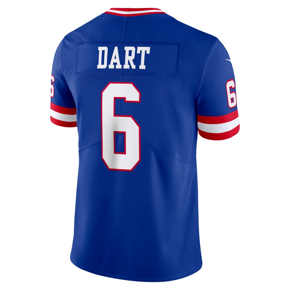 NY.Giants #6 Jaxson Dart Royal Legacy Vapor Untouchable Stitched Limited Football Jersey