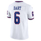 NY.Giants #6 Jaxson Dart White Vintage White Vapor Untouchable Stitched Limited Football Jersey