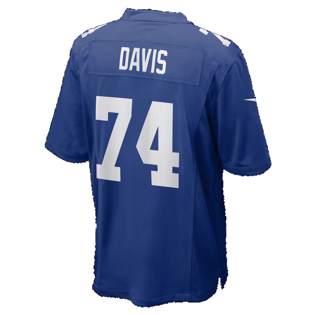 NY.Giants #74 J.C. Davis Royal Puhics Team Game Jersey