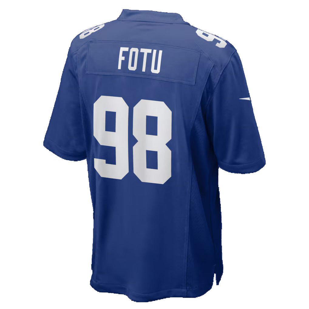 NY.Giants #98 Leki Fotu Royal Team Game Stitched American Football Jerseys