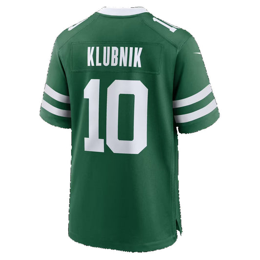 NY.Jets #10 Cade Klubnik Legacy Green Team Game Football Jersey