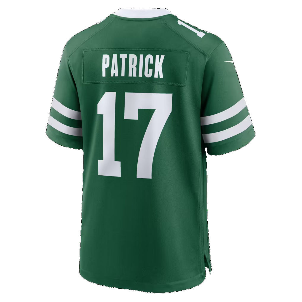 NY.Jets #17 Tim Patrick Legacy Green Team Game Football Jersey