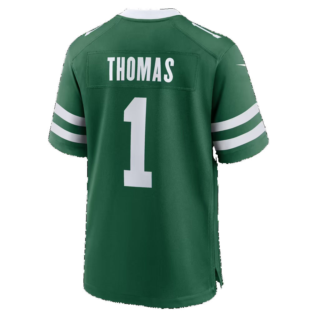 NY.Jets #1 Azareye'h Thomas Legacy Green Team Game Football Jersey