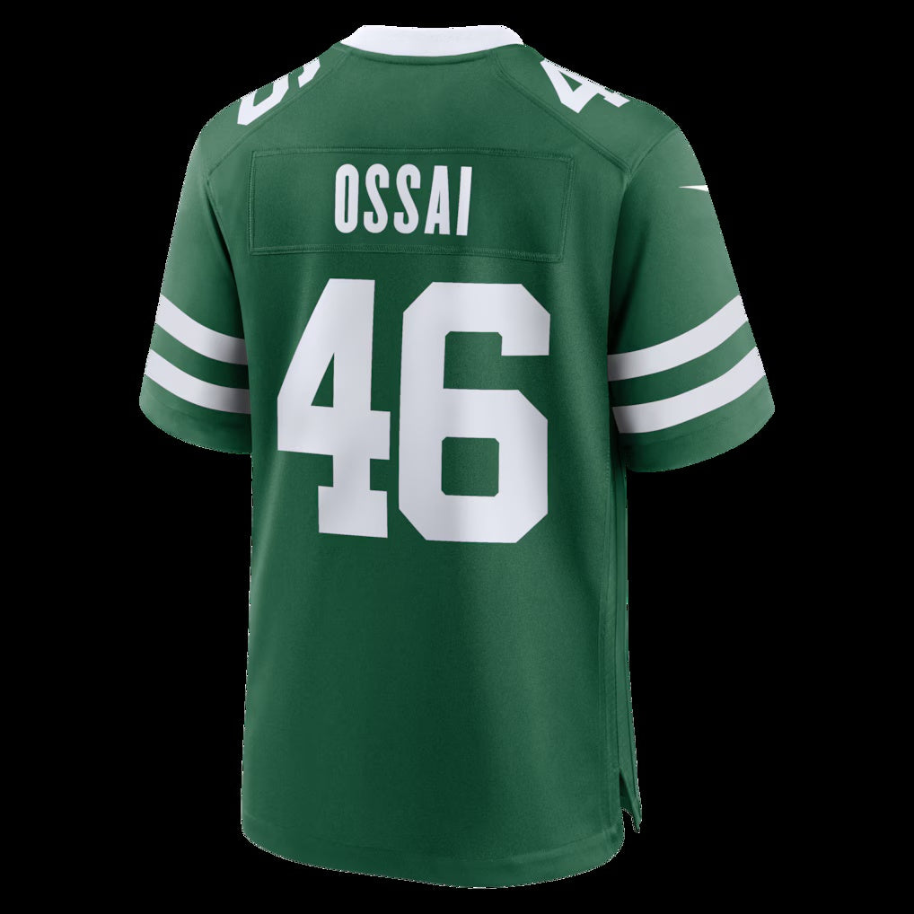 NY.Jets #46 Joseph Ossai Legacy Green Team Game Stitched American Football Jerseys