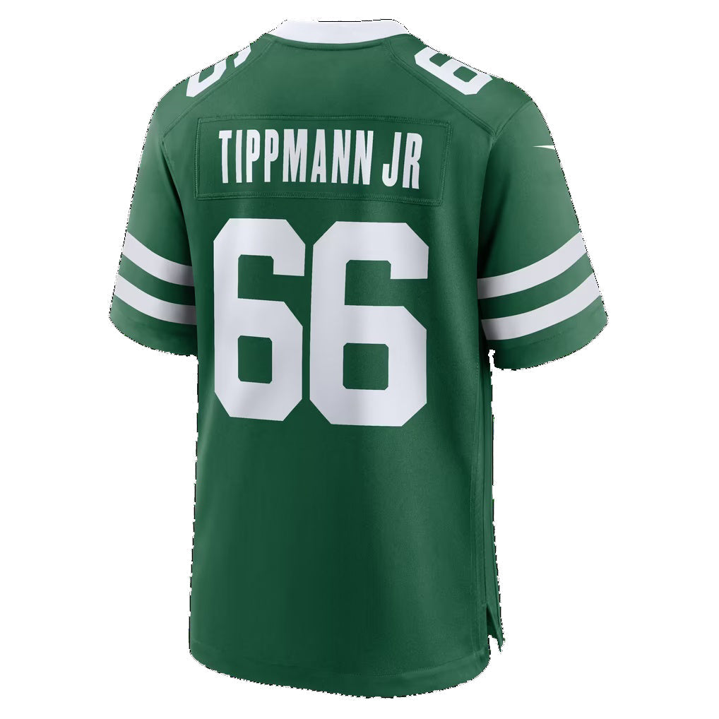 NY.Jets #66 Joe Tippmann Green Puhics Team Game Jersey