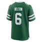 NY.Jets #6 Dane Belton Legacy Green Team Game Football Jersey