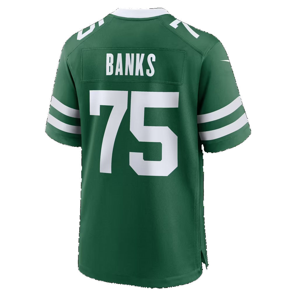 NY.Jets #75 Brant Banks Legacy Green Team Game Football Jersey