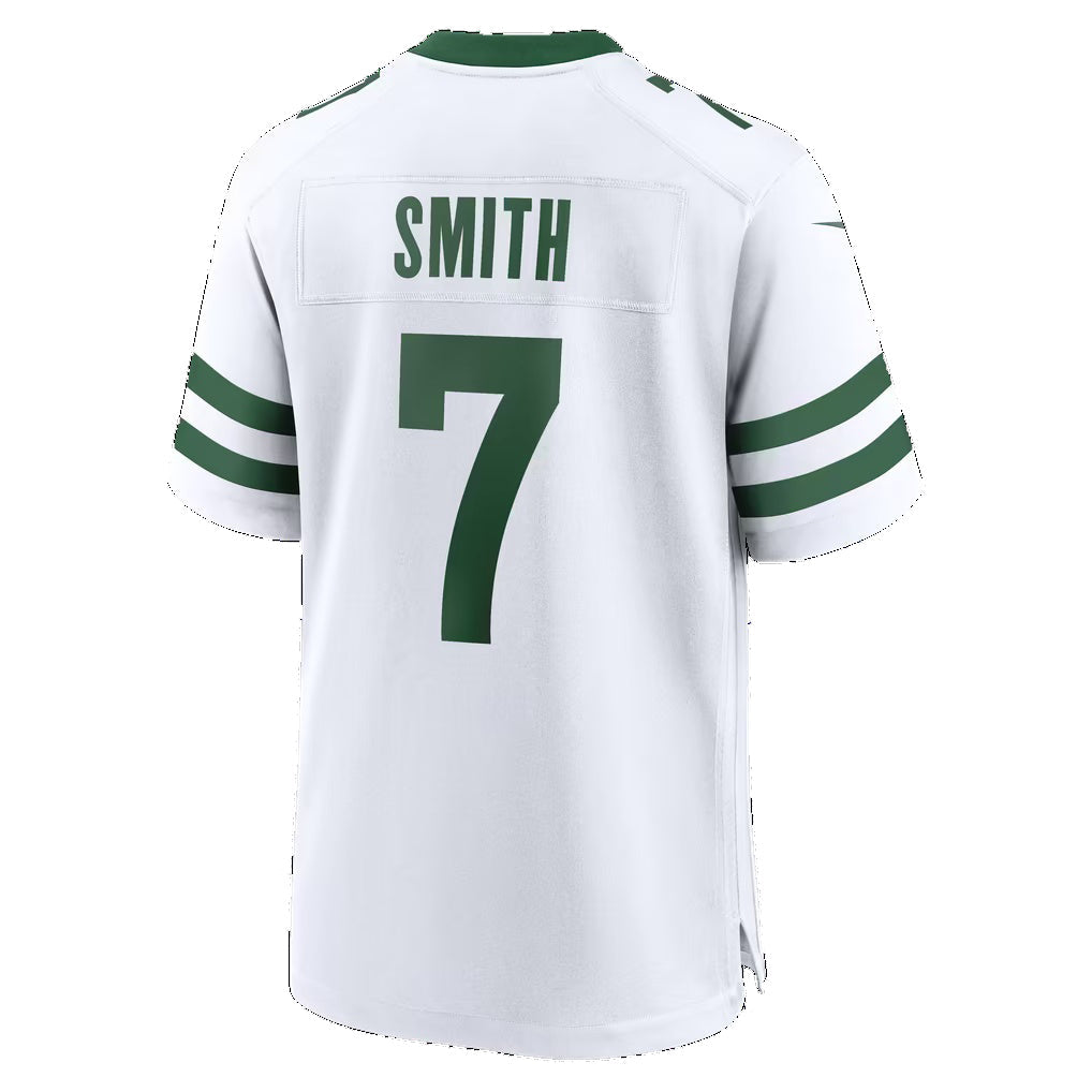 NY.Jets #7 Geno Smith Legacy White Game Football Jersey