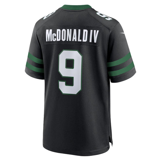 NY.Jets #9 Will McDonald IV Legacy Black Alternate Game Stitched American Football Jerseys