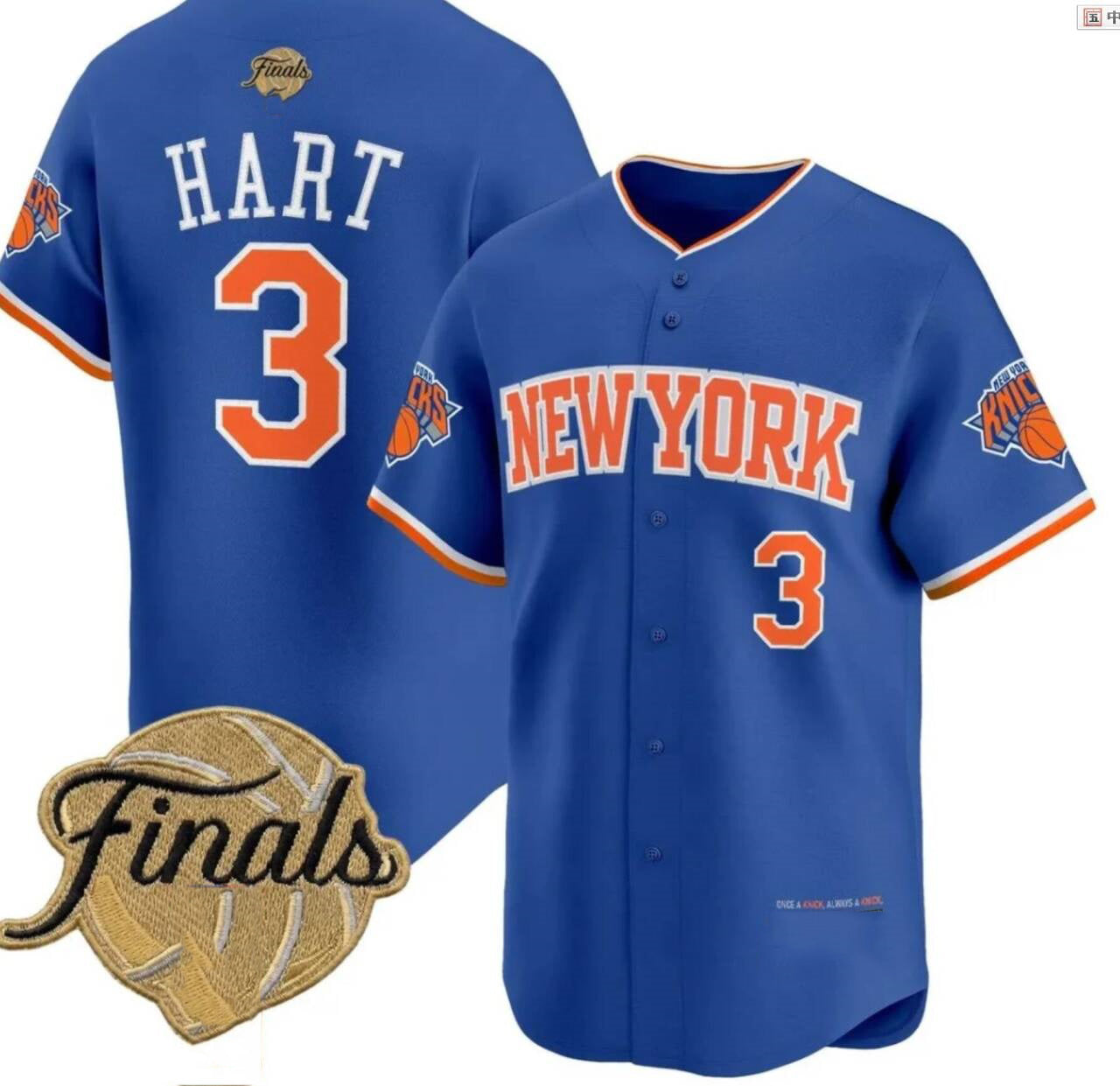 NY.Knick #3 Josh Hart 2026 Finals Stitched American Basketball Jersey