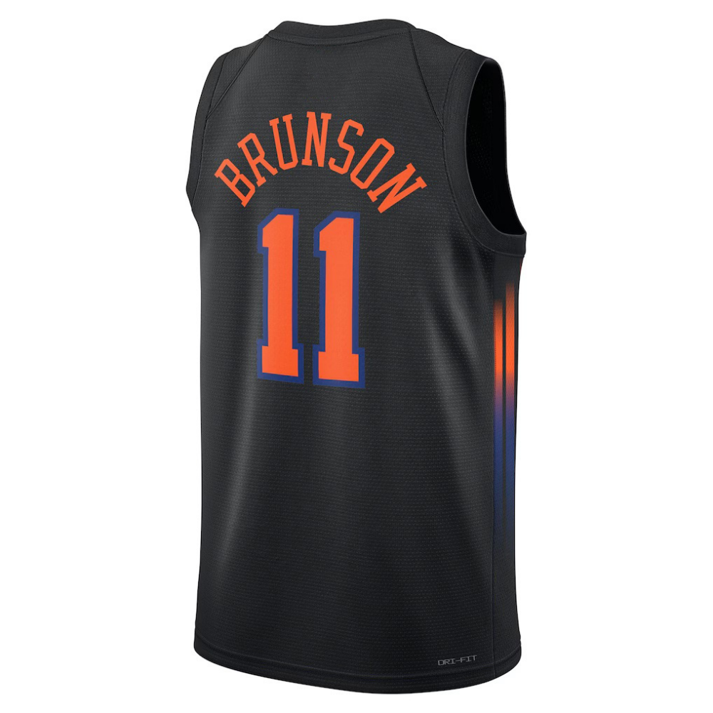 NY.Knicks #11 Jalen Brunson Unisex Swingman Jersey - Statement Edition - Black