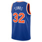 NY.Knicks #32 Karl-Anthony Towns Unisex Blue Swingman Jersey - Icon Edition Stitched American Basketball Jersey