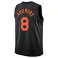 NY.Knicks #8 OG Anunoby Black Statement Edition Jersey