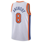 NY.Knicks #8 OG Anunoby White 2025-26 Swingman City Edition Jersey