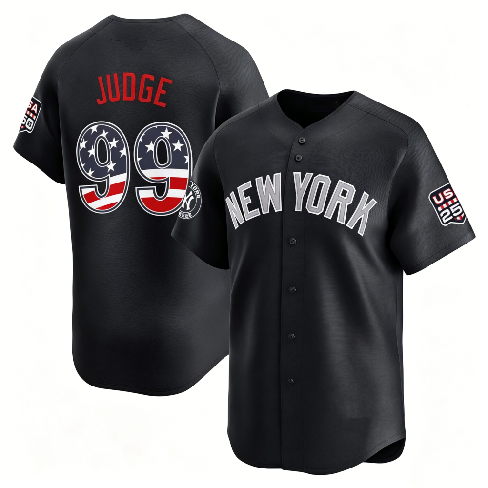 New York Yankees #99 Aaron Judge Navy USA 250 Fourth of July Limited Baseball Stitched Jersey