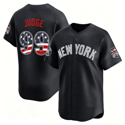 New York Yankees #99 Aaron Judge Navy USA 250 Fourth of July Limited Baseball Stitched Jersey