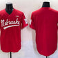 N.Huskers Blank Red With Patch Stitched American College Jerseys