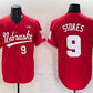 N.Huskers #9 Rhett Stokes Red Back 2 Back Champions Patch Vapor Premier Limited Stitched American College Jerseys