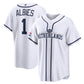 Netherlands Baseball #1 Ozzie Albies 2026 World Baseball Classic Home Stadium Jersey - White Baseball Jersey Puhics