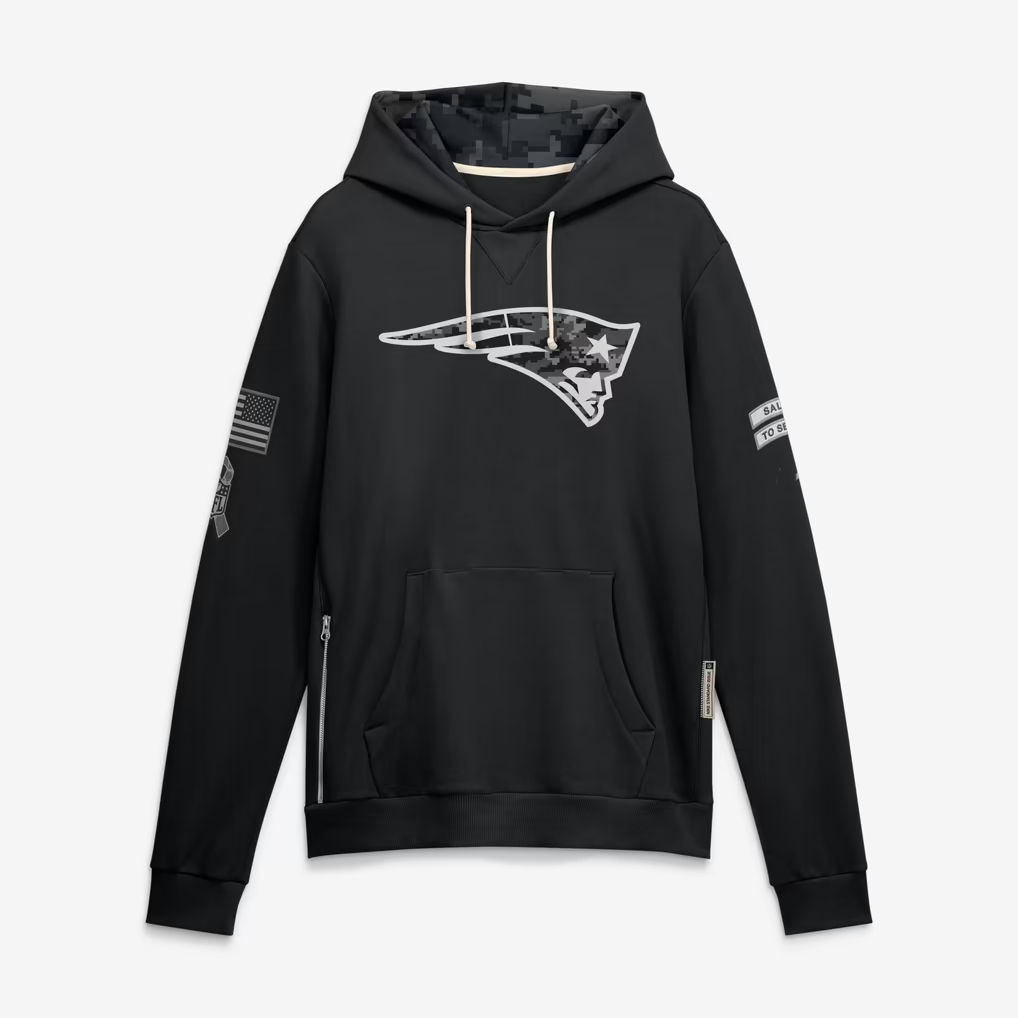 NE.Patriots 2026 Salute To Service Club Pullover Hoodie Cheap sale Birthday and Christmas gifts Stitched American Football Jersey